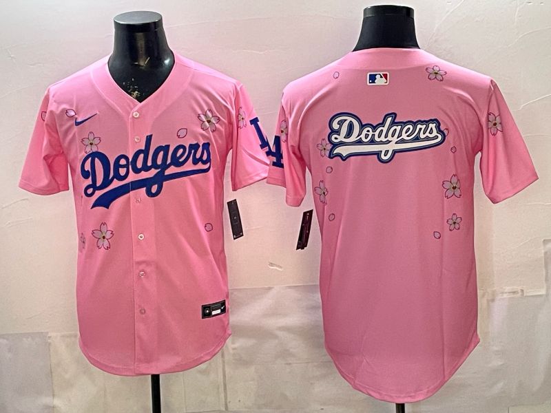 Men Nike 2026 Los Angeles Dodgers Blank Pink Sakura Edition Game MLB Jersey 009->los angeles dodgers->MLB Jersey